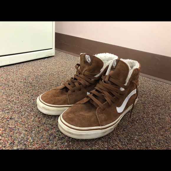 tan vans fur inside